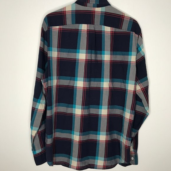 J Crew Genuine Madras Pattern Shirt, Made in India - Picture 4 of 5